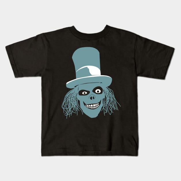 Hat Box Ghost Kids T-Shirt by Chriscut